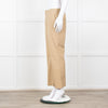 Twinset Beige Cotton Straight Leg Trousers