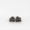Ganni Brown Animal Fabric Print Scrunchie Pumps