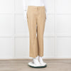 Twinset Beige Cotton Straight Leg Trousers