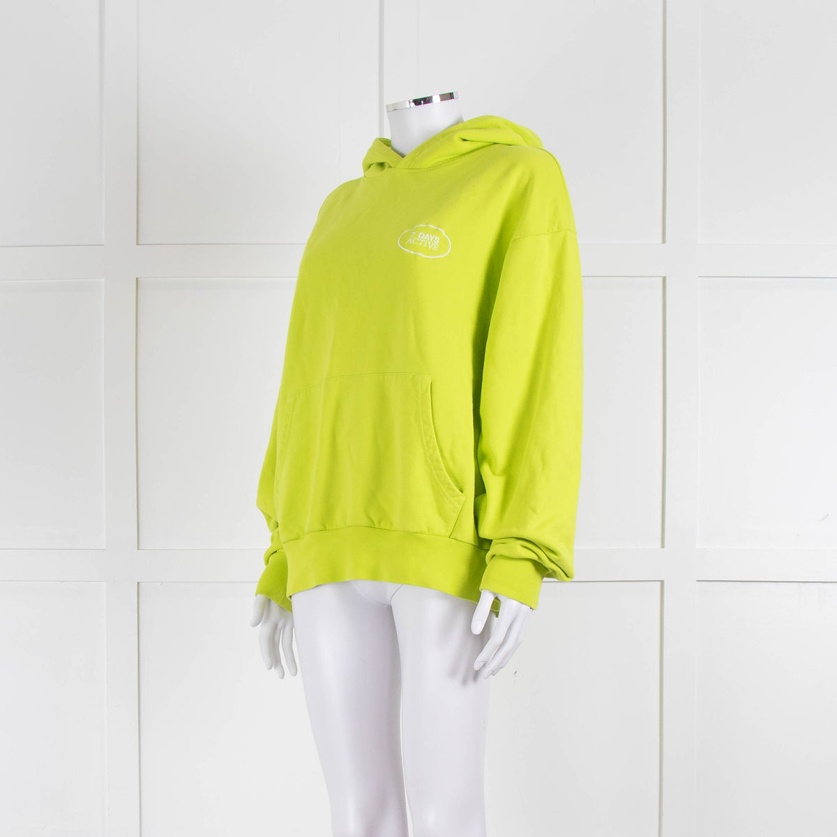 7 Days Active Neon Green Hoodie