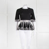 Alexander McQueen Black Peplum Waist Top