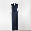 DKNY Navy Draped Jumpsuit