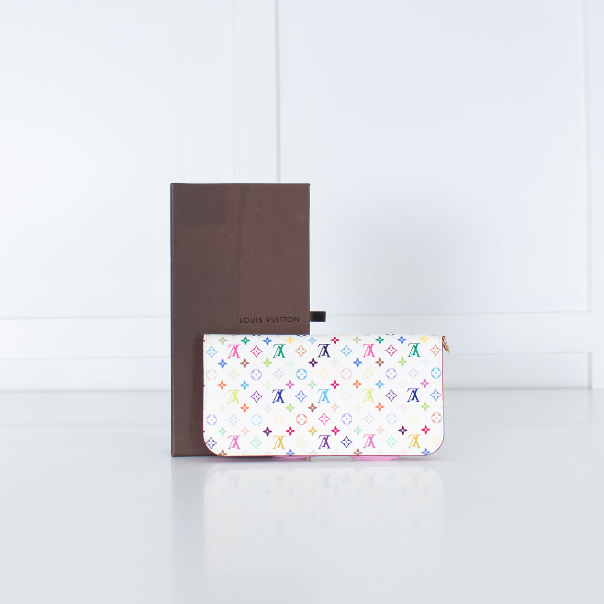 Louis Vuitton White Zip Wallet