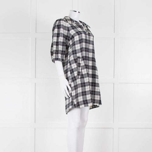 Baum Und Pferdgarten Navy White Checked Tunic Dress