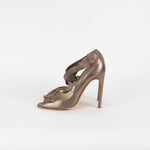 Rupert Sanderson Khaki Metallic Heeled Sandals