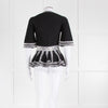Alexander McQueen Black Peplum Waist Top