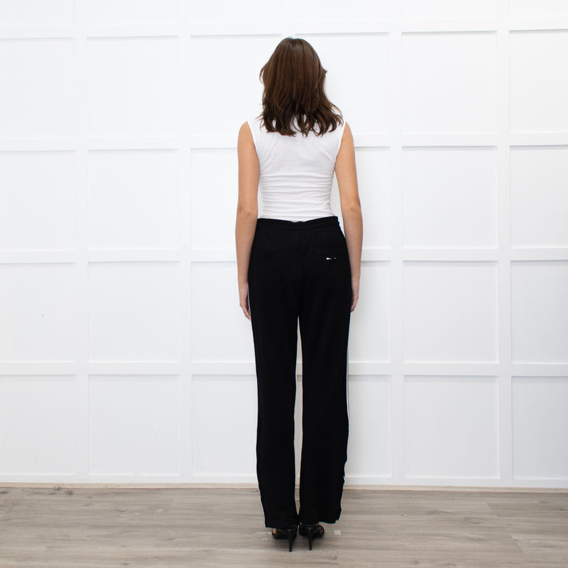 The Upside Black Athletic Trousers with Side Stripe