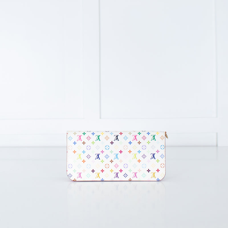 Louis Vuitton White Zip Wallet