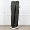 American Vintage Dark Green Satin Wide Trousers