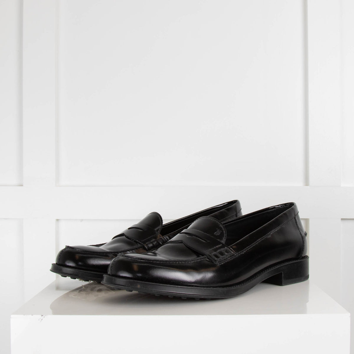 Tod's Black Loafers