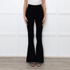 Essentiel Antwerp Black Ribbed Flared Leggings