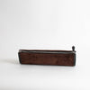 Hermes Brown Suede Leather Trim Pouch