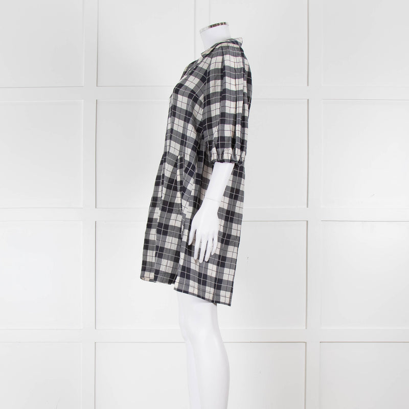 Baum Und Pferdgarten Navy White Checked Tunic Dress