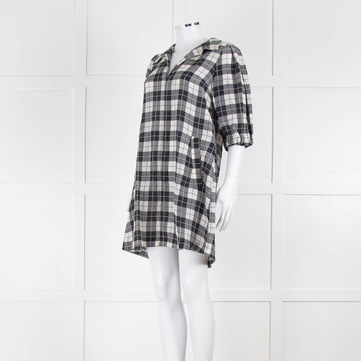 Baum Und Pferdgarten Navy White Checked Tunic Dress