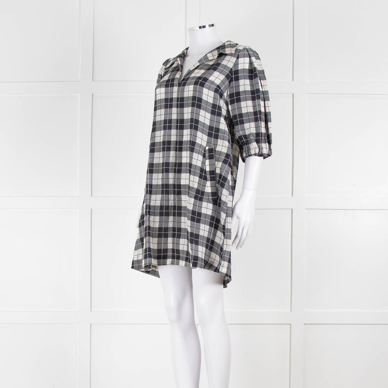 Baum Und Pferdgarten Navy White Checked Tunic Dress