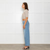 D. Exterior Neutral Silver Lurex Knitted Cropped Cardigan