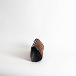 Hermes Brown Suede Leather Trim Pouch