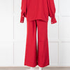Maison Rabih Kayrouz Red Wide Leg Trousers