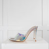 Gianvito Rossi Iridescent Heeled Mules