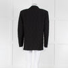 Harris Wharf London Black Textured Cotton Blend Oversized Blazer