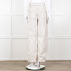 Me + Em Cream Black Stripe Barrel Jean