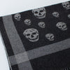 Alexander McQueen Grey Shawl With Gold Thread And Skulls