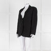 Harris Wharf London Black Textured Cotton Blend Oversized Blazer