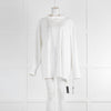 Norma Kamali White SPF Smart Hooded Top