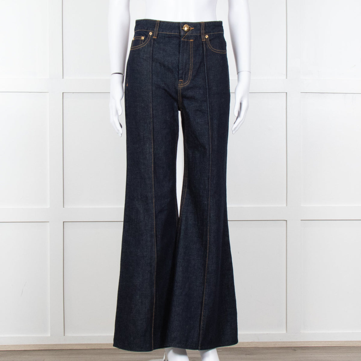 Zimmermann Dark Blue Denim Flared Jeans