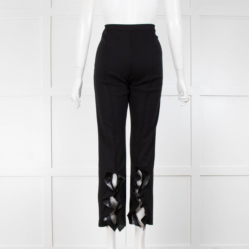 Toga Pulla Textured Frill Bottom Trousers