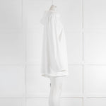 Norma Kamali White SPF Smart Hooded Top