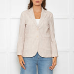 Circolo 1901 Beige Cotton Blazer Jacket