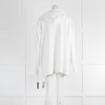 Norma Kamali White SPF Smart Hooded Top