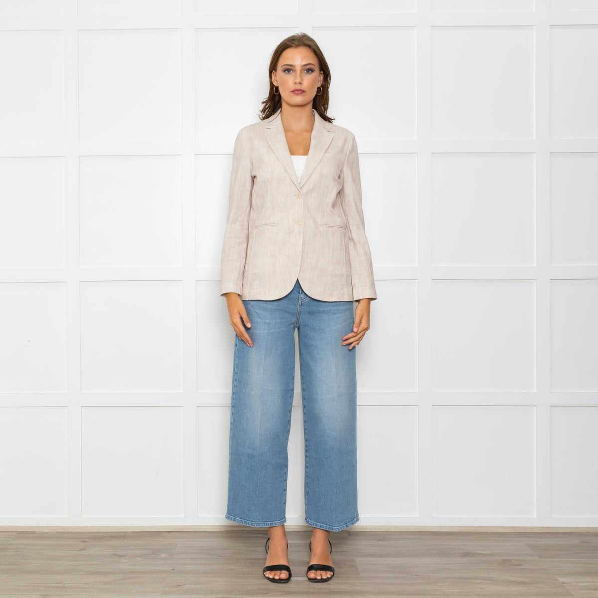 Circolo 1901 Beige Cotton Blazer Jacket