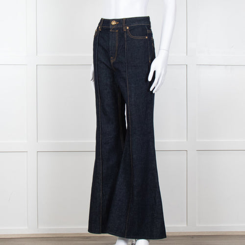 Zimmermann Dark Blue Denim Flared Jeans