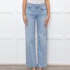 Agolde Pale Blue Wide Leg Ankle Length Harper Jeans