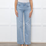 Agolde Pale Blue Wide Leg Ankle Length Harper Jeans