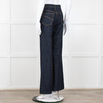 Zimmermann Dark Blue Denim Flared Jeans