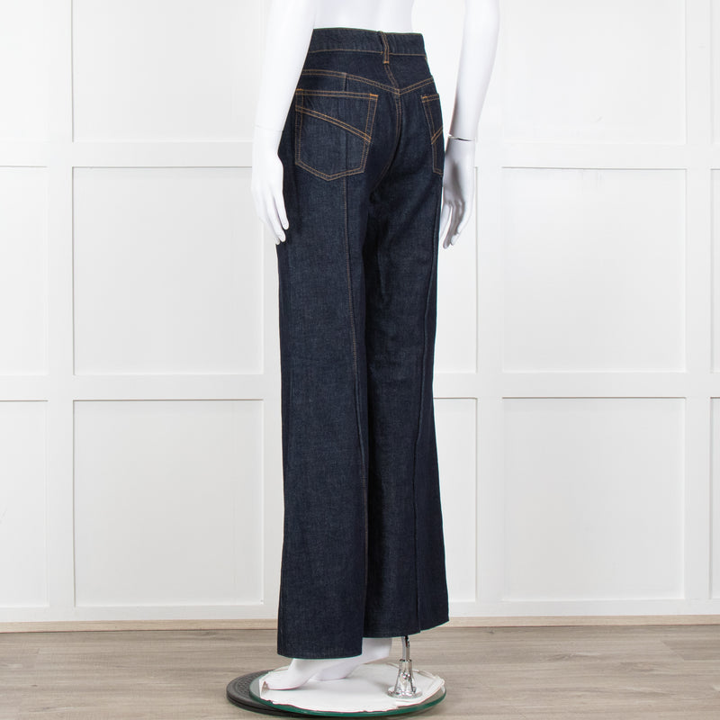 Zimmermann Dark Blue Denim Flared Jeans
