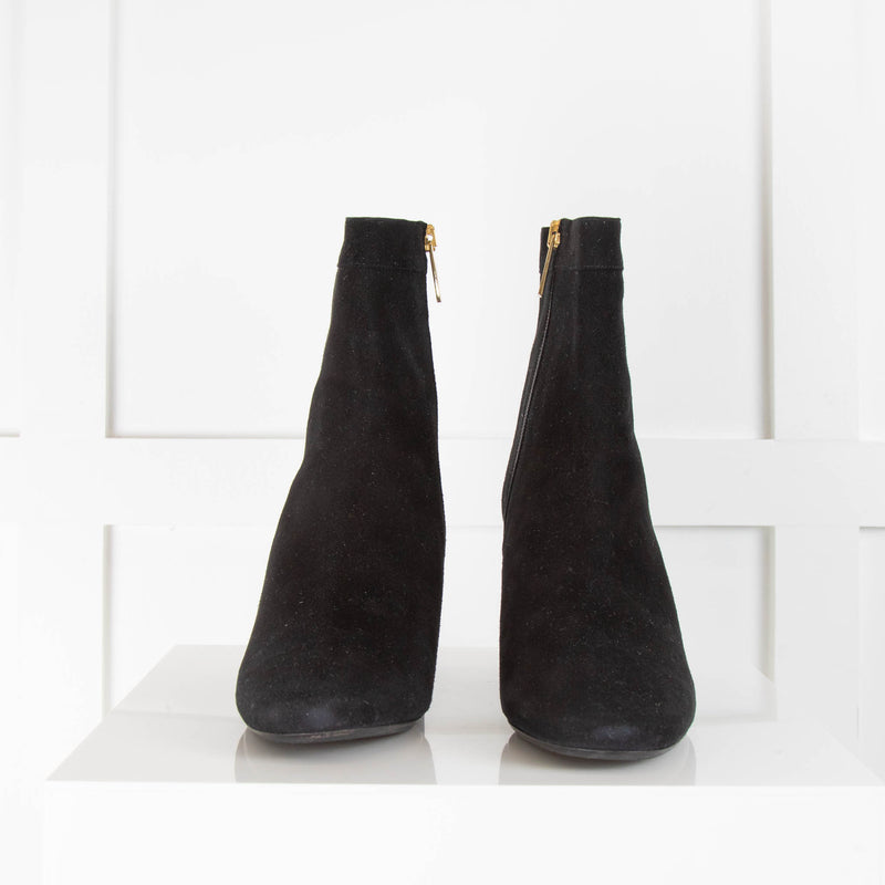 Atelier Mercadal Black Short Boots with Heel