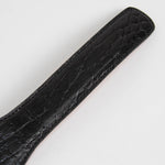 Delvaux Black Croc Leather Gold Buckle Belt