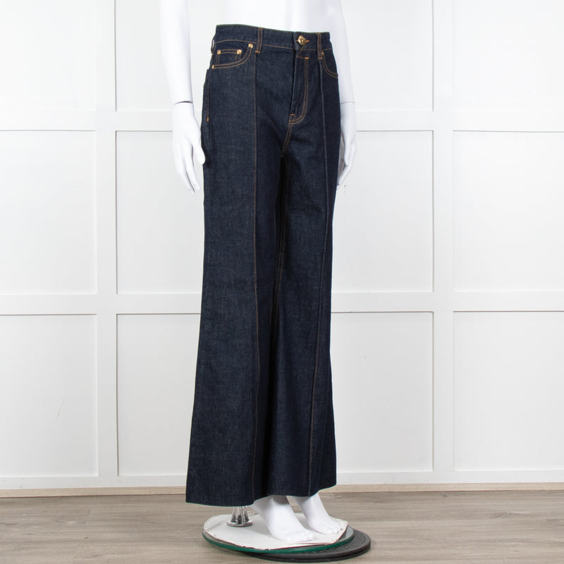 Zimmermann Dark Blue Denim Flared Jeans