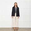 Free People Black Linen Blazer Jacket