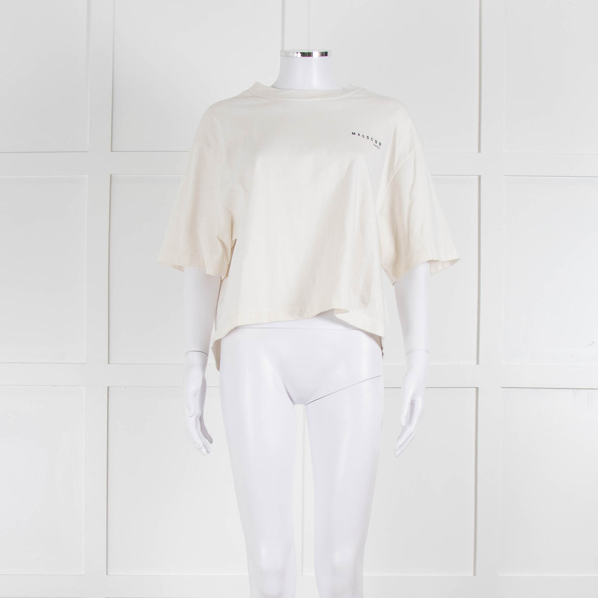 Masscob Cream Oversized T Shirt