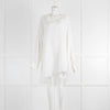 The Row White Viscose/Wool Mix Tunic