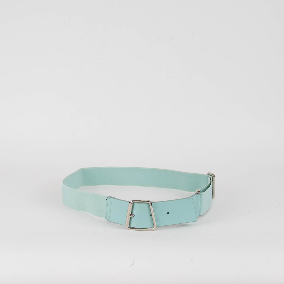 Akris Aqua Leather And Elastic Belt