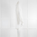 The Row White Viscose/Wool Mix Tunic