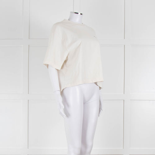 Masscob Cream Oversized T Shirt