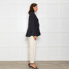 Free People Black Linen Blazer Jacket