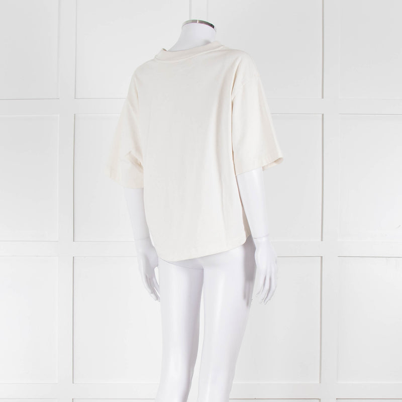 Masscob Cream Oversized T Shirt